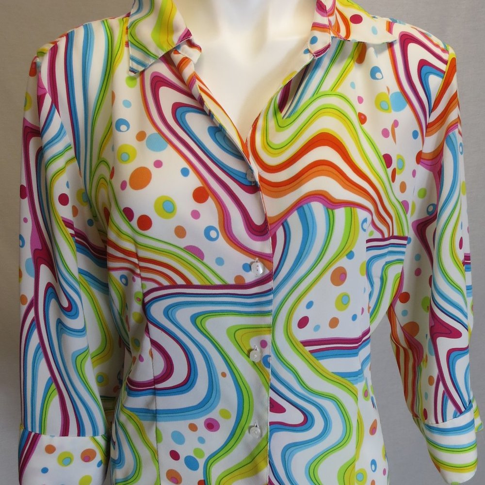 Pride blouse! Neon button down